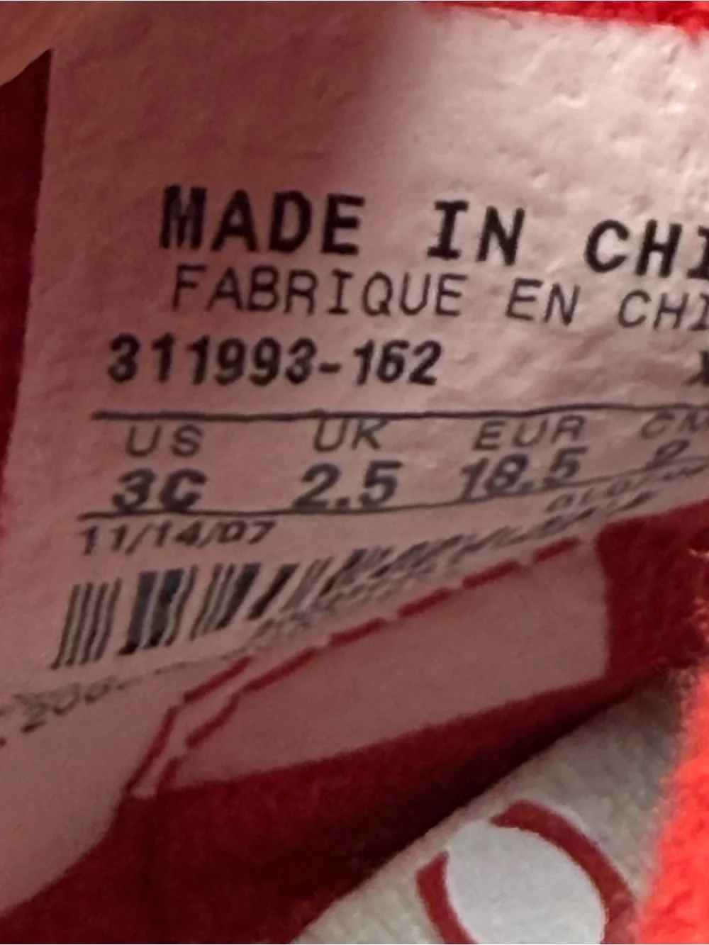 Y2K 2007 Nike Crib Play Baby Shoes Size 3c
